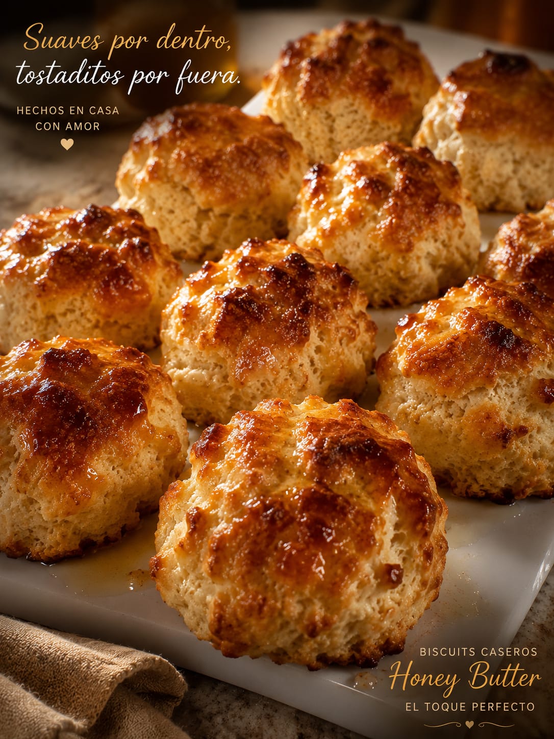 Biscuits caseros Honey Butter preparados por Hanoria